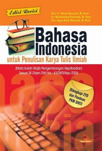 Bahasa Indonesia untuk Penulisan karya Tulis Ilmiah