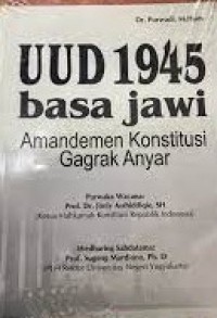 UUD 1945 Basa Jawi : Amandemen Konstitusi Gagrak Anyar