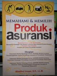 Memahami dan memilih produk asuransi