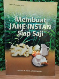 Membuat Jahe Instan Siap Saji