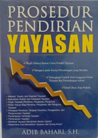 PROSEDUR PENDIRIAN YAYASAN