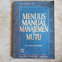 Menulis Manual Manajemen Mutu