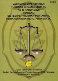 Vademecum Peraturan Turunan Undang-Undang NO 16 Tahun 2006