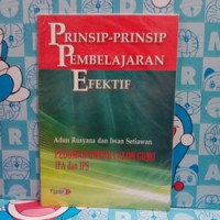 Prinsip-prinsip Pembelajaran Efektif