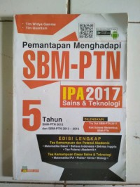 PEMANTAPAN MENGHADAPI SBM-PTN IPA 2017 SAINS & TEKNOLOGI